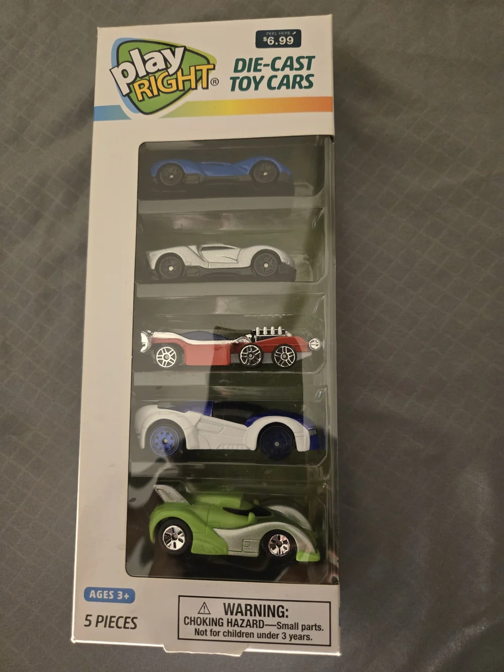 Kids Die-Cast Toy Car Set - Multicolor (5 Pack) $7